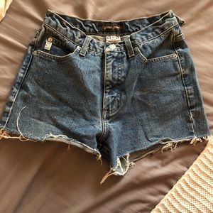 Vintage guess cut off jean shirts